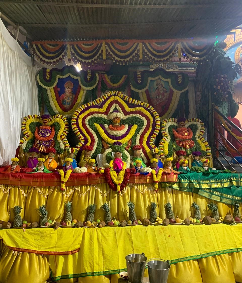 Aarti plate with diya